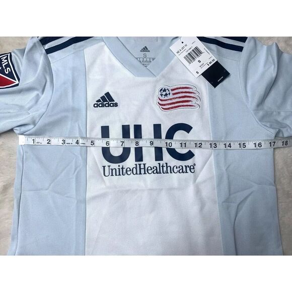 Adidas New England Revolution Women's small MLS Jersey soccer Blue White - Picture 7 of 8